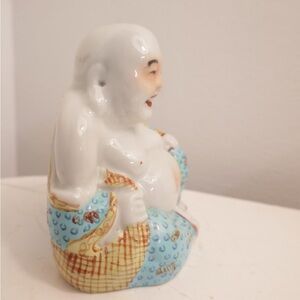 Buddha Colourful Ceramic Laughing Buddha Figurine Buddhism